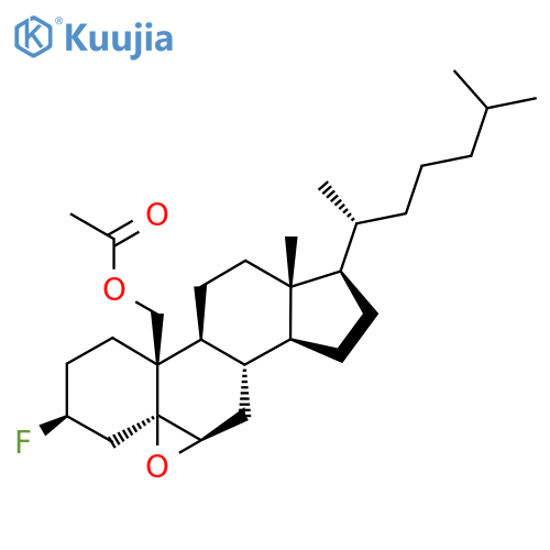 [(1S,2R,5S,7S,9R,11S,12S,15R,16R)-5-Fluoro-16-methyl-15-[(2R)-6-methylheptan-2-yl]-8-oxapentacyclo[9.7.0.02,7.07,9.012,16]octadecan-2-yl]methyl acetate structure