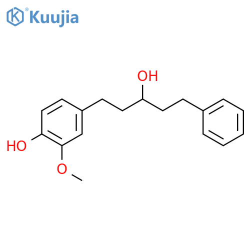 4-(3-Hydroxy-5-phenylpentyl)-2-methoxyphenol structure