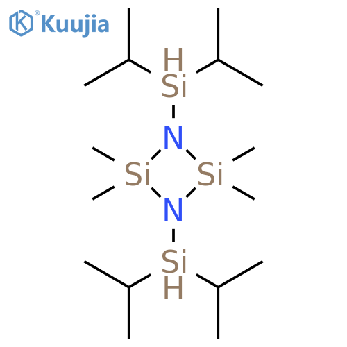 CYCLODISILAZANE, 1,3-BIS[BIS(1-METHYLETHYL)SILYL]-2,2,4,4-TETRAMETHYL- structure
