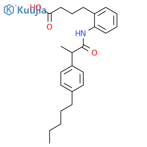 Benzenebutanoic acid, 2-[[1-oxo-2-(4-pentylphenyl)propyl]amino]- structure