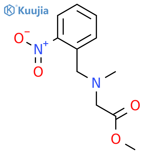 GLYCINE, N-METHYL-N-[(2-NITROPHENYL)METHYL]-, METHYL ESTER structure