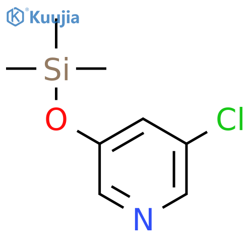 Pyridine, 3-chloro-5-[(trimethylsilyl)oxy]- structure