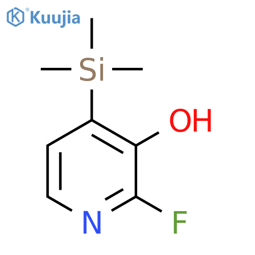 3-Pyridinol, 2-fluoro-4-(trimethylsilyl)- structure