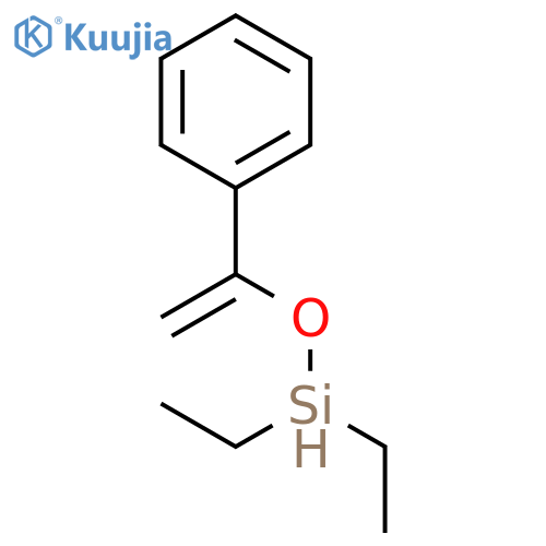 Silane, diethyl[(1-phenylethenyl)oxy]- structure