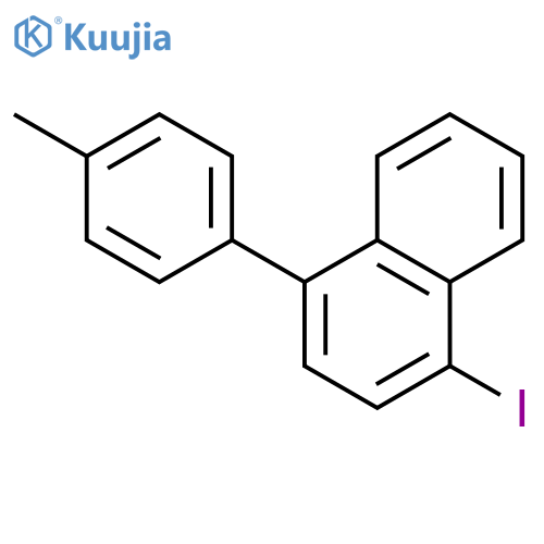 Naphthalene, 1-iodo-4-(4-methylphenyl)- structure