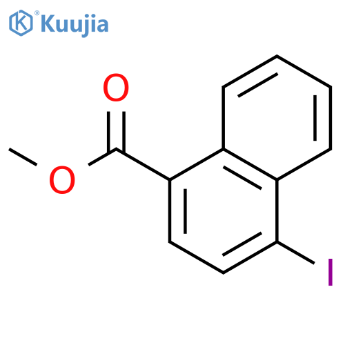 1-Naphthalenecarboxylic acid, 4-iodo-, methyl ester structure