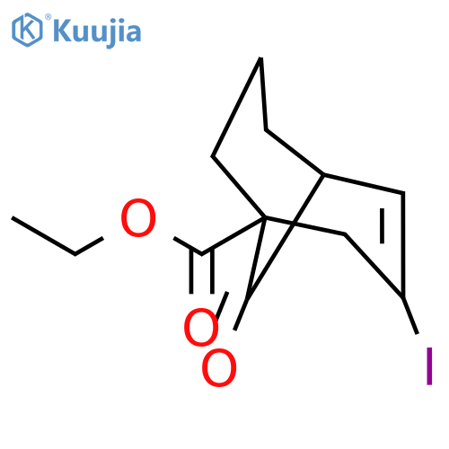 BICYCLO[3.3.1]NON-3-ENE-1-CARBOXYLIC ACID, 3-IODO-9-OXO-, ETHYL ESTER structure