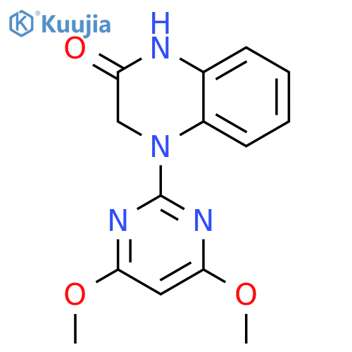 2(1H)-Quinoxalinone, 4-(4,6-dimethoxy-2-pyrimidinyl)-3,4-dihydro- structure