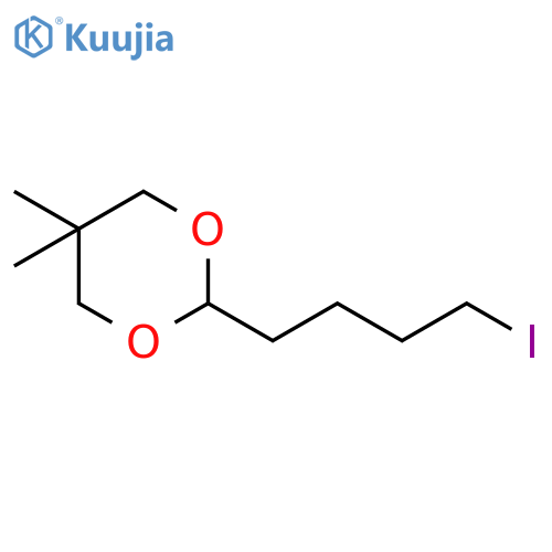 2-(4-Iodobutyl)-5,5-dimethyl-1,3-dioxane structure
