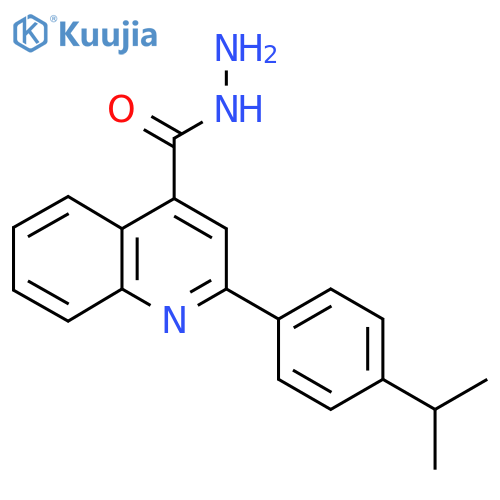 2-(4-Isopropylphenyl)quinoline-4-carbohydrazide structure