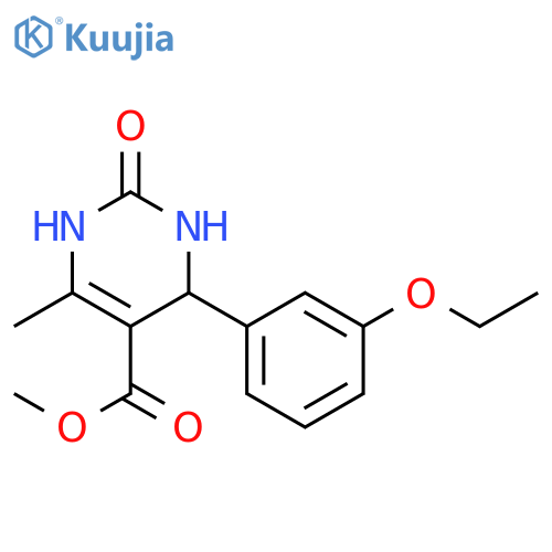 5-Pyrimidinecarboxylicacid, 4-(3-ethoxyphenyl)-1,2,3,4-tetrahydro-6-methyl-2-oxo-, methyl ester structure
