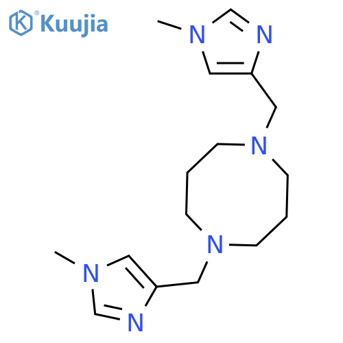 1,5-DIAZOCINE, OCTAHYDRO-1,5-BIS[(1-METHYL-1H-IMIDAZOL-4-YL)METHYL]- structure