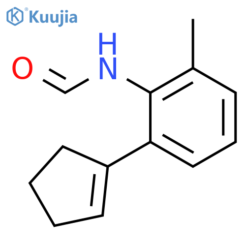 Formamide, N-[2-(1-cyclopenten-1-yl)-6-methylphenyl]- structure