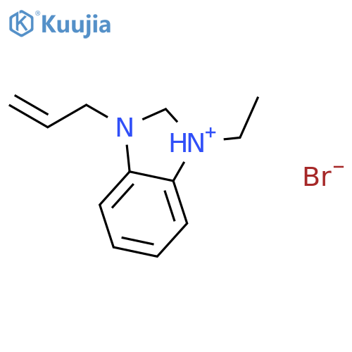 1H-Benzimidazolium, 1-ethyl-3-(2-propenyl)-, bromide structure