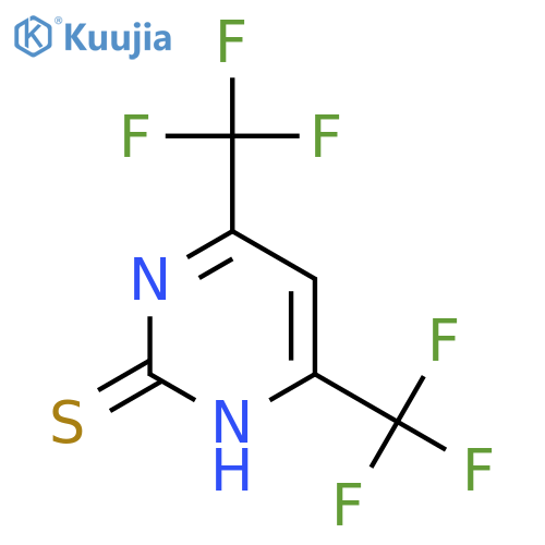 4,6-Bis(trifluoromethyl)-2(1H)-pyrimidinethione structure