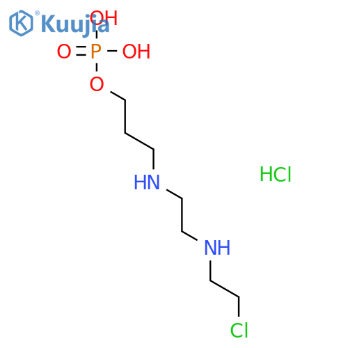 1-Propanol,3-[[2-[(2-chloroethyl)amino]ethyl]amino]-, dihydrogen phosphate (ester),monohydrochloride (9CI) structure