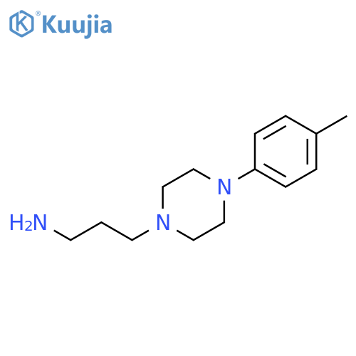 4-(4-methylphenyl)-1-Piperazinepropanamine structure