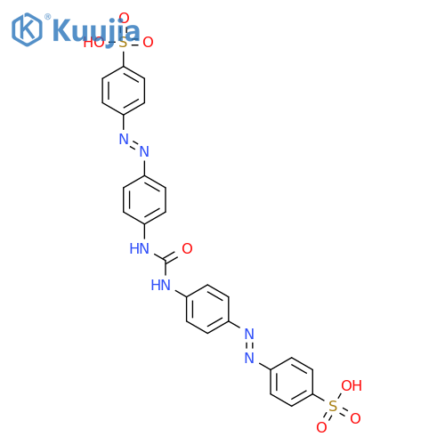 BENZENESULFONIC ACID, 4,4'-[CARBONYLBIS(IMINO-4,1-PHENYLENEAZO)]BIS- structure