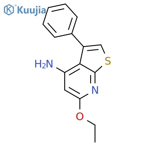 THIENO[2,3-B]PYRIDIN-4-AMINE, 6-ETHOXY-3-PHENYL- structure
