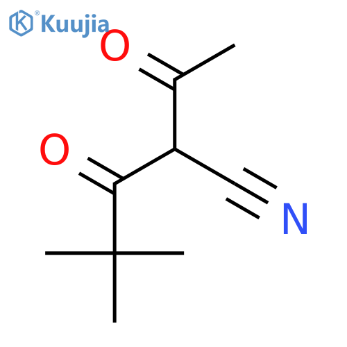 Pentanenitrile, 2-acetyl-4,4-dimethyl-3-oxo- structure