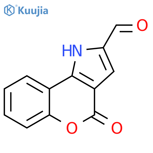 1,4-dihydro-4-oxo-[1]Benzopyrano[4,3-b]pyrrole-2-carboxaldehyde structure