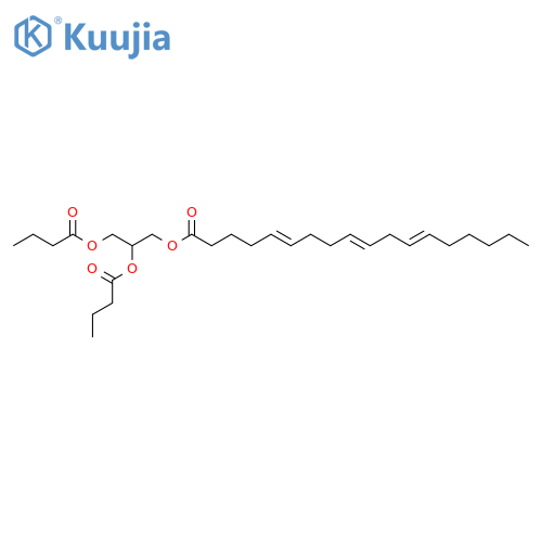 5,9,12-OCTADECATRIENOIC ACID, 2,3-BIS(1-OXOBUTOXY)PROPYL ESTER structure