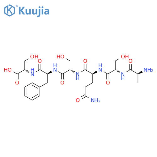 L-Serine, L-alanyl-L-seryl-L-glutaminyl-L-seryl-L-phenylalanyl- structure