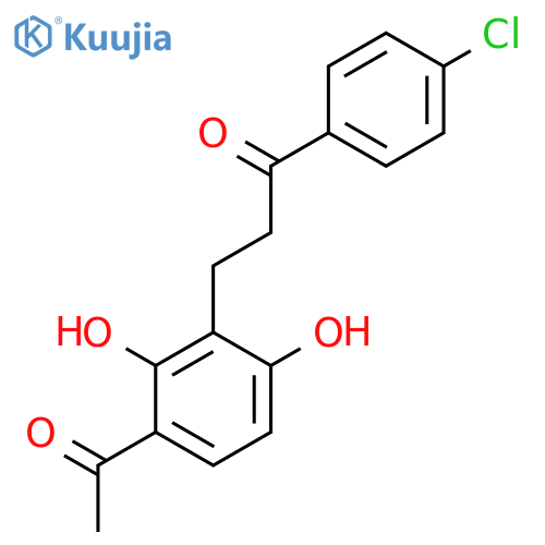 1-PROPANONE, 3-(3-ACETYL-2,6-DIHYDROXYPHENYL)-1-(4-CHLOROPHENYL)- structure