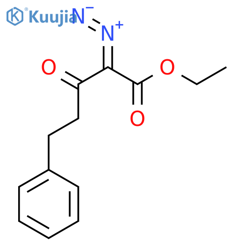 Benzenepentanoic acid, α-diazo-β-oxo-, ethyl ester structure