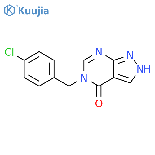 5-(4-chlorobenzyl)-1H-pyrazolo[3,4-d]pyriMidin-4(5H)-one structure