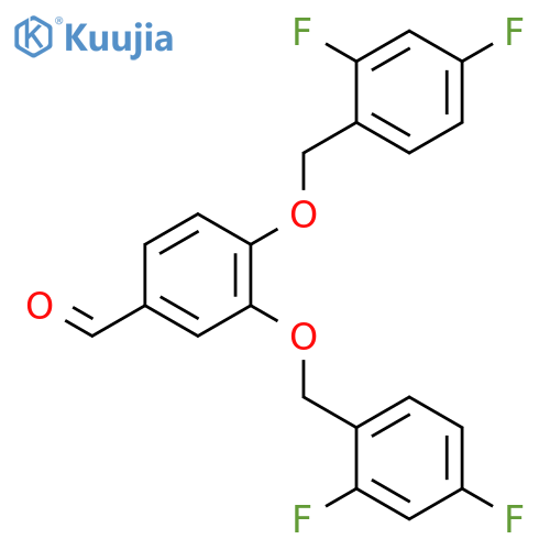 BENZALDEHYDE, 3,4-BIS[(2,4-DIFLUOROPHENYL)METHOXY]- structure