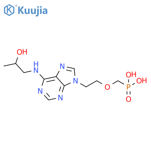 Phosphonic acid, [[2-[6-[(2-hydroxypropyl)amino]-9H-purin-9-yl]ethoxy]methyl]- (9CI) structure