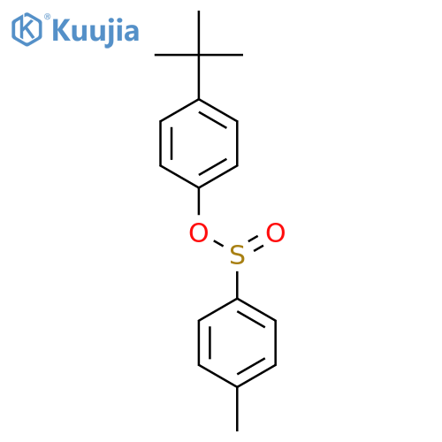 Benzenesulfinic acid, 4-methyl-, 4-(1,1-dimethylethyl)phenyl ester structure