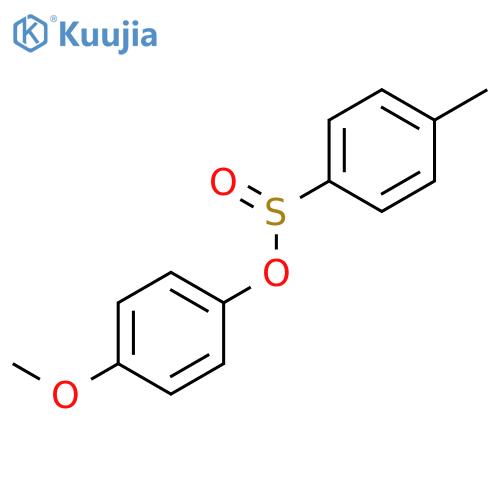 Benzenesulfinic acid, 4-methyl-, 4-methoxyphenyl ester structure