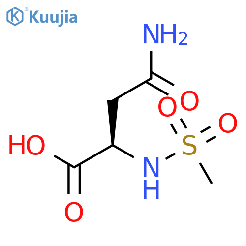 D-ASPARAGINE, N-(METHYLSULFONYL)- structure