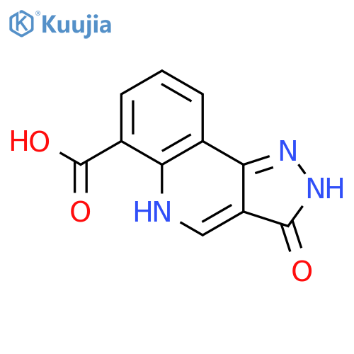 2H-PYRAZOLO[4,3-C]QUINOLINE-6-CARBOXYLIC ACID, 3,5-DIHYDRO-3-OXO- structure