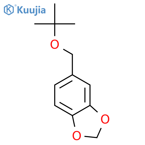 1,3-Benzodioxole, 5-[(1,1-dimethylethoxy)methyl]- structure