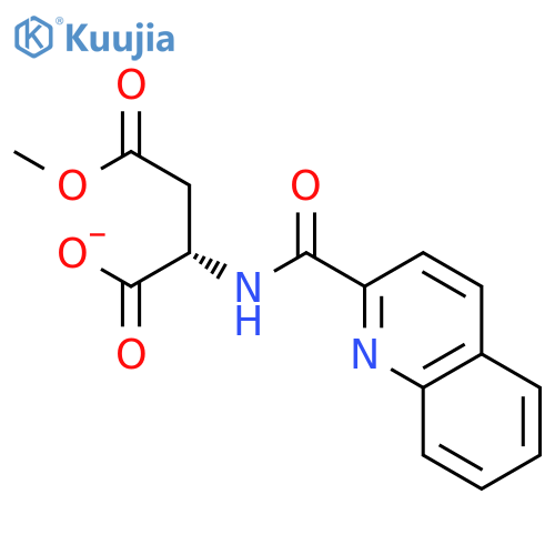 L-ASPARTIC ACID, N-(2-QUINOLINYLCARBONYL)-, 4-METHYL ESTER structure