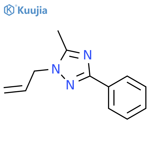 1H-1,2,4-TRIAZOLE, 5-METHYL-3-PHENYL-1-(2-PROPENYL)- structure
