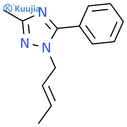 1H-1,2,4-TRIAZOLE, 1-(2E)-2-BUTENYL-3-METHYL-5-PHENYL- structure