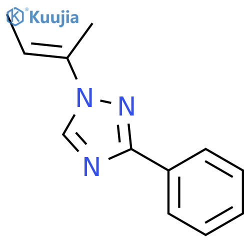1H-1,2,4-TRIAZOLE, 1-[(1E)-1-METHYL-1-PROPENYL]-3-PHENYL- structure