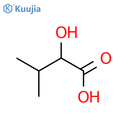 2-Hydroxy-3-methylbutyric acid structure