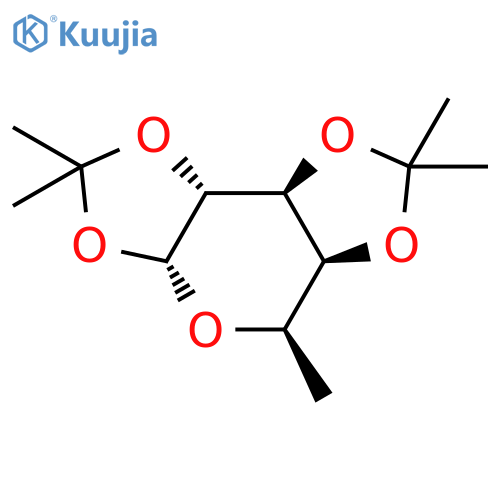 6-Deoxy-1,2:3,4-di-O-isopropylidene-α-D-galactopyranose structure