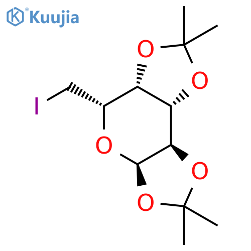 6-Deoxy-1,2:3,4-di-O-isopropylidene-6-iodo-a-D-galactopyranose structure
