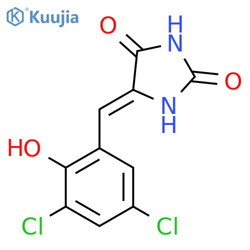 2,4-IMIDAZOLIDINEDIONE, 5-[(3,5-DICHLORO-2-HYDROXYPHENYL)METHYLENE]- structure