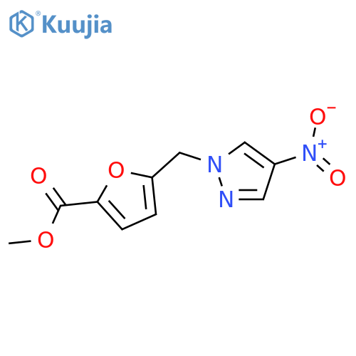 Methyl 5-(4-Nitro-1H-pyrazol-1-yl)methyl-2-furoate structure