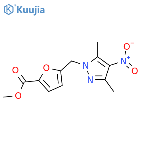 Methyl 5-(3,5-Dimethyl-4-nitro-1H-pyrazol-1-yl)methyl-2-furoate structure