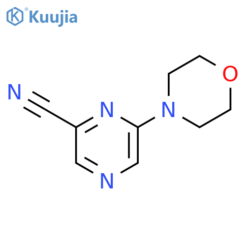 6-Morpholinopyrazine-2-carbonitrile structure