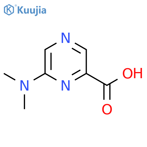 6-(dimethylamino)pyrazine-2-carboxylic acid structure