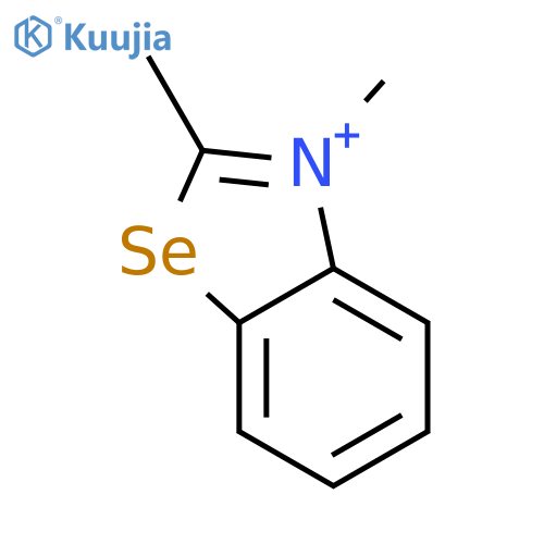 Benzoselenazolium, 2,3-dimethyl- structure